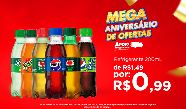 Refrigerantes Ambev até 26/05